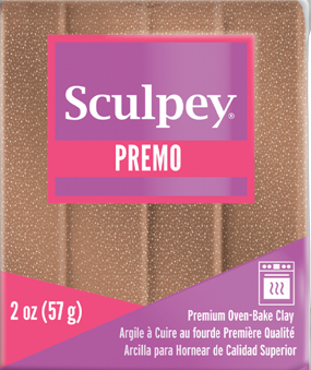 Premo Sculpey® Clay Rose Gold Glitter 2 oz bar PE02 5135