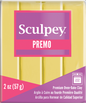 Premo Sculpey®Clay  Fluorescent Yellow 2 oz bar PE02 5600