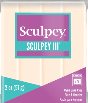 Sculpey III Polymer Clay Translucent 2 oz bar S302 010