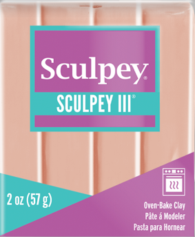 Sculpey III Polymer Clay Beige 2 oz bar S302 093
