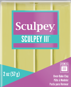 Sculpey III Polymer Clay Glow in the Dark 2 oz bar S302 1113