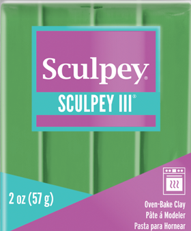 Sculpey III Polymer Clay String Bean 2 oz bar S302 1628