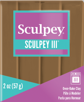Sculpey III Polymer Clay Hazelnut 2 oz bar  S302 1657