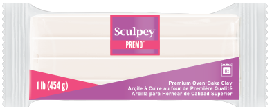 Premo Sculpey Clay White Translucent, 1 Pound Bar, PE1 5527 - SculpeyProducts.com