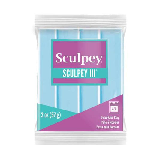 Sculpey III Polymer Clay Aqua 2 oz bar  S302 055 NEW COLOR
