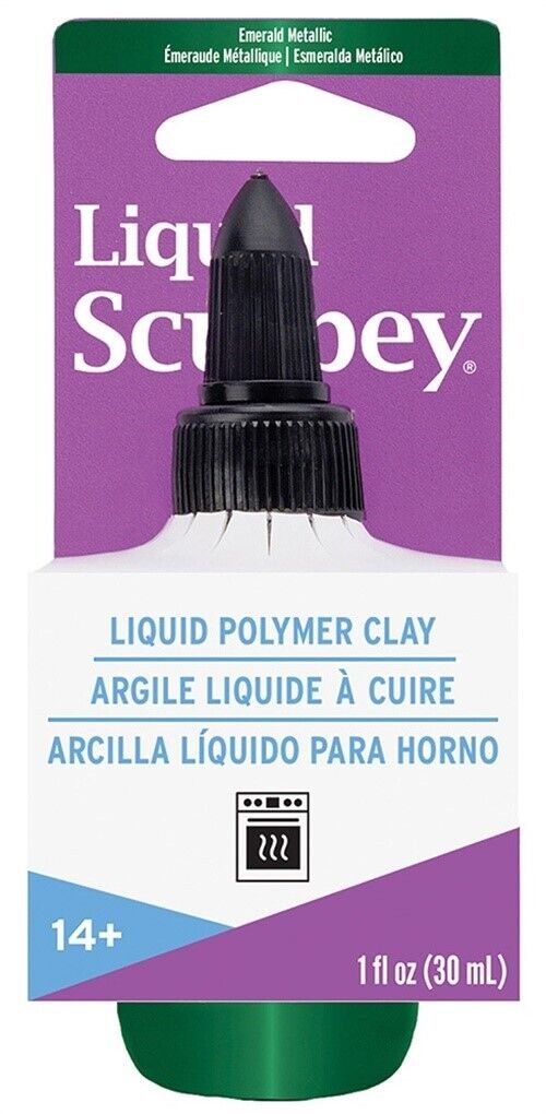 Liquid Sculpey Emerald Metallic 1 oz ALS3527