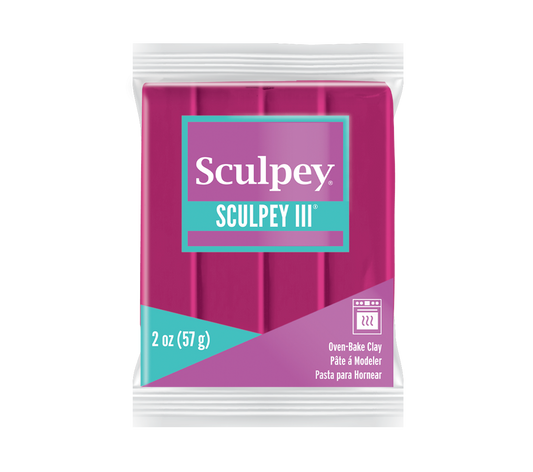 Sculpey III Polymer Clay Berry 2 oz bar  S302 543