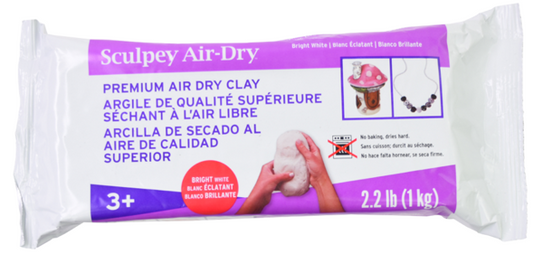 Model Air, Air Dry Modeling Clay, White, 2.2 pounds AD2222