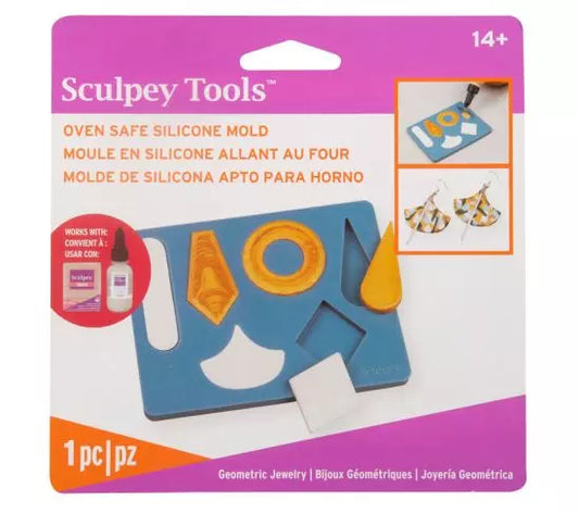 Sculpey Silicone Bakeable Mold, Geometric APM68