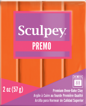 Premo Sculpey® Clay Orange, 2 ounce bar. PE02 5033