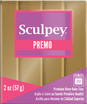 Premo Sculpey® Antique Gold, 2 ounce bar, PE02 5517