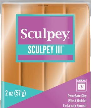 Sculpey III Polymer Clay Gold 2 oz bar S302 1086