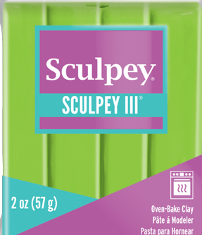 Sculpey III Polymer Clay, Granny Smith, 2 oz bar. S302 1629