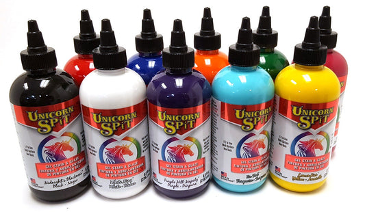 Unicorn Spit Gel Stain and Glaze in One - 10 Paint Collection- 4oz