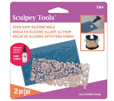 Sculpey Bakeable Mold Lace Silicone APM56