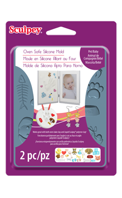 Sculpey Silicone Bakeable Mold, Pet/Baby APM65 (discontinued item)