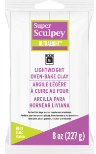 Sculpey UltraLight,  White, 8 oz. - LW2001 - SculpeyProducts.com