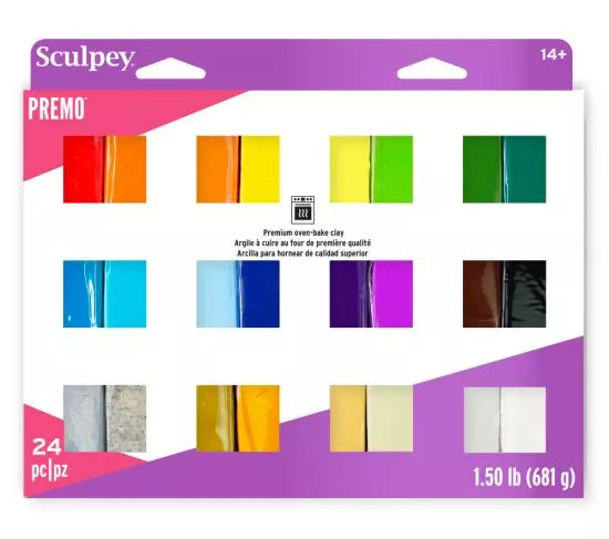 Premo! Sculpey Multipack,  Sampler, 24 x 1 oz - PE MP024