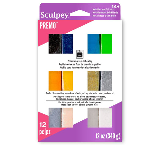 Premo! Sculpey Multipack Mixed Effects  12 X 1oz PE VMS-12