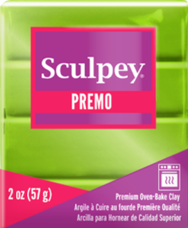 Premo Sculpey®Accents Clay Bright Green Pearl, 2 oz bar. PE02 5035 - SculpeyProducts.com