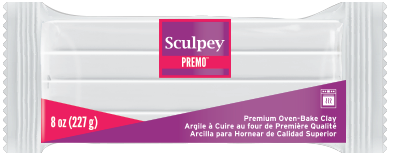 Premo Sculpey! White, 8 oz blocks, PE08 5001 - SculpeyProducts.com