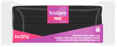 Premo Sculpey! Black 8 oz blocks PE08 5042 - SculpeyProducts.com