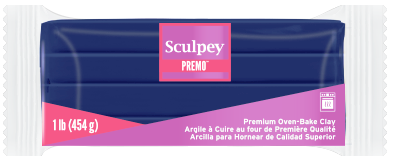 Premo Sculpey! Clay Ultra Marine Blue Hue, 1 Pound Bar, PE1 5562, - SculpeyProducts.com