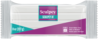 Sculpey III, White 8 oz block, S308 001 - SculpeyProducts.com