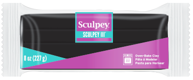 Sculpey® III,  8oz Block Black S308 042 - SculpeyProducts.com