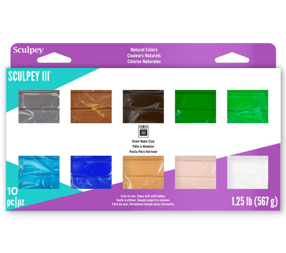 Sculpey III Mulltipacks Naturals 10 x 2 oz S3MP 0300-1