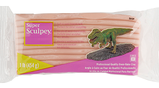  Polyform Super Sculpey Firm Gray, Premium, Non Toxic, Firm,  Sculpting Modeling Polymer clay, Oven Bake Clay, 1 pound bar. Great for all  advanced sculptors, artists, model makers and movie studios.